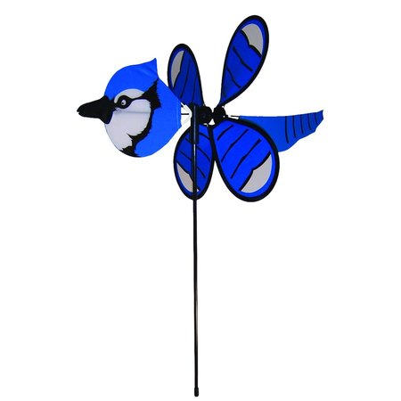 IN THE BREEZE Blue Polyester 23 in. H Jay Baby Garden Stake Spinner 2818